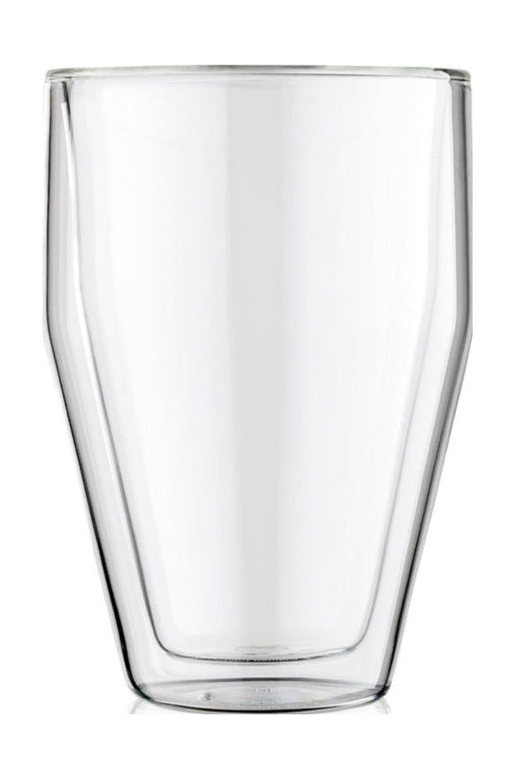 Bodum Titlis Glass podwójnie stosowany w stosy przezroczysty 0,35 l, 2 szt.