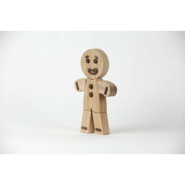 Chilhood Man Man Drewniana figura, dębowy, mały