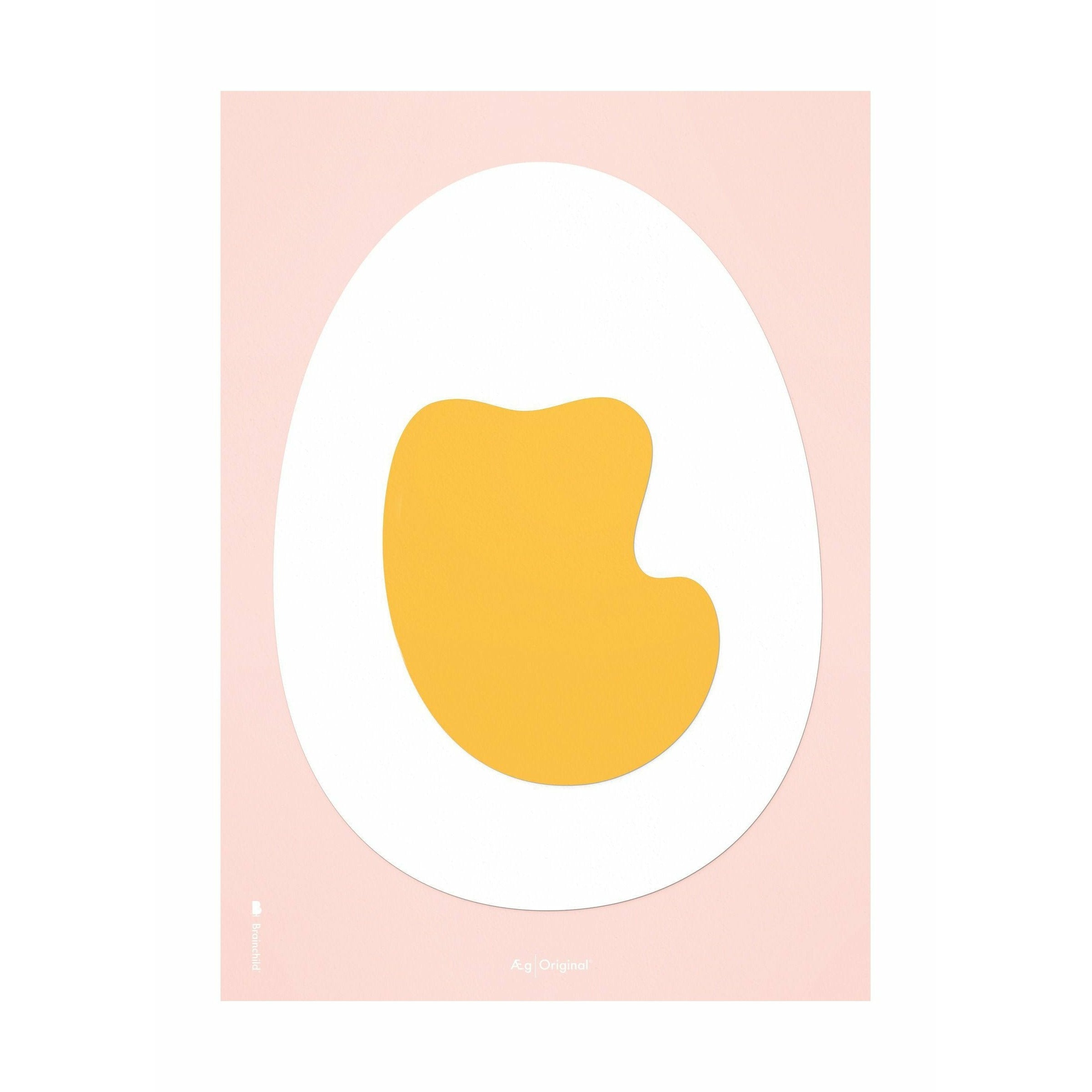 Plakat klipu z papieru do jaj bez ramki 30 x40 cm, różowe tło