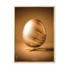 Pomysły plakaty jaja, mosiężna ramka 30 x 40 cm, brązowy