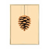Pomysły Pine Classic Plakat, mosiężna ramka 30x40 cm, tło w kolorze piasku