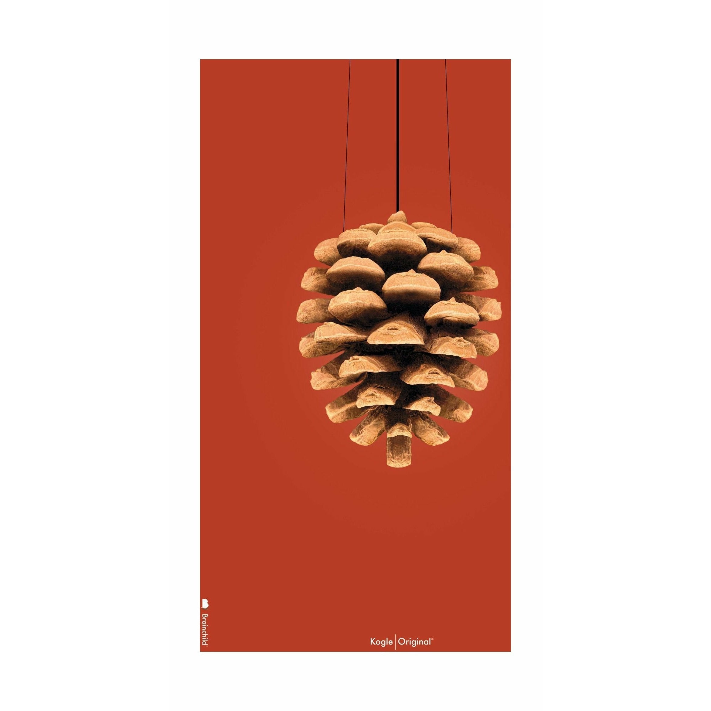 Pomysły Pine Classic Plakat bez ramki 70 x100 cm, czerwone tło