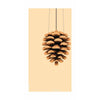 Brainchild Pine Cone Classic Poster Without Frame A5, Sand Colored Background