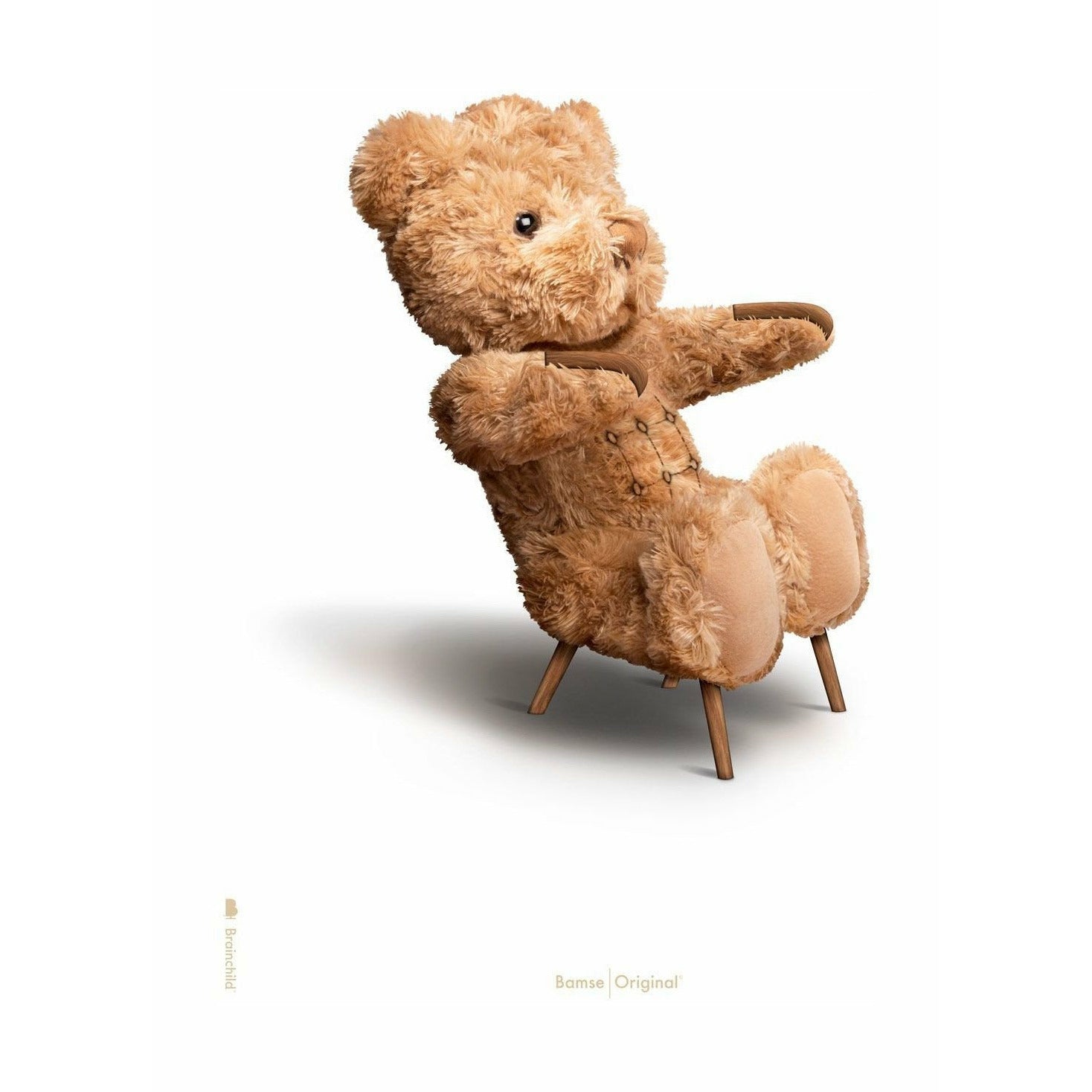 Pomysny plakat Teddy Bear bez ramki 30x40 cm, białe tło