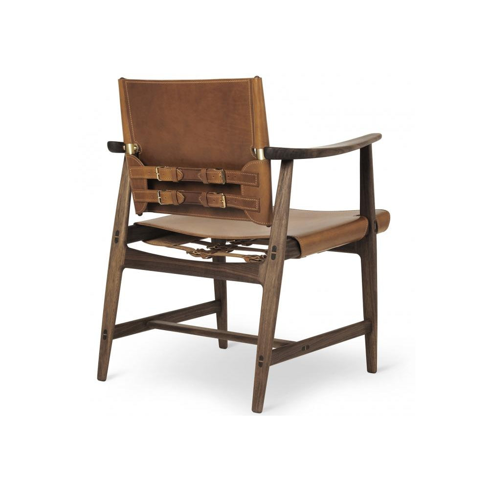 Carl Hansen BM1106 Huntsman krzesło, naoliwiona skóra orzechowa/koniak