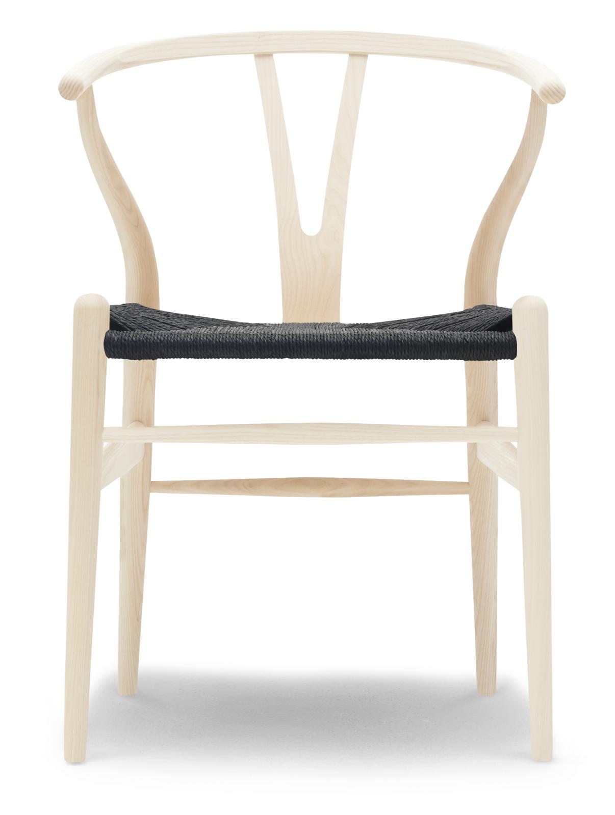 Carl Hansen CH24 Y KAZECZNEGO krzesła bukowy, czarny sznurek
