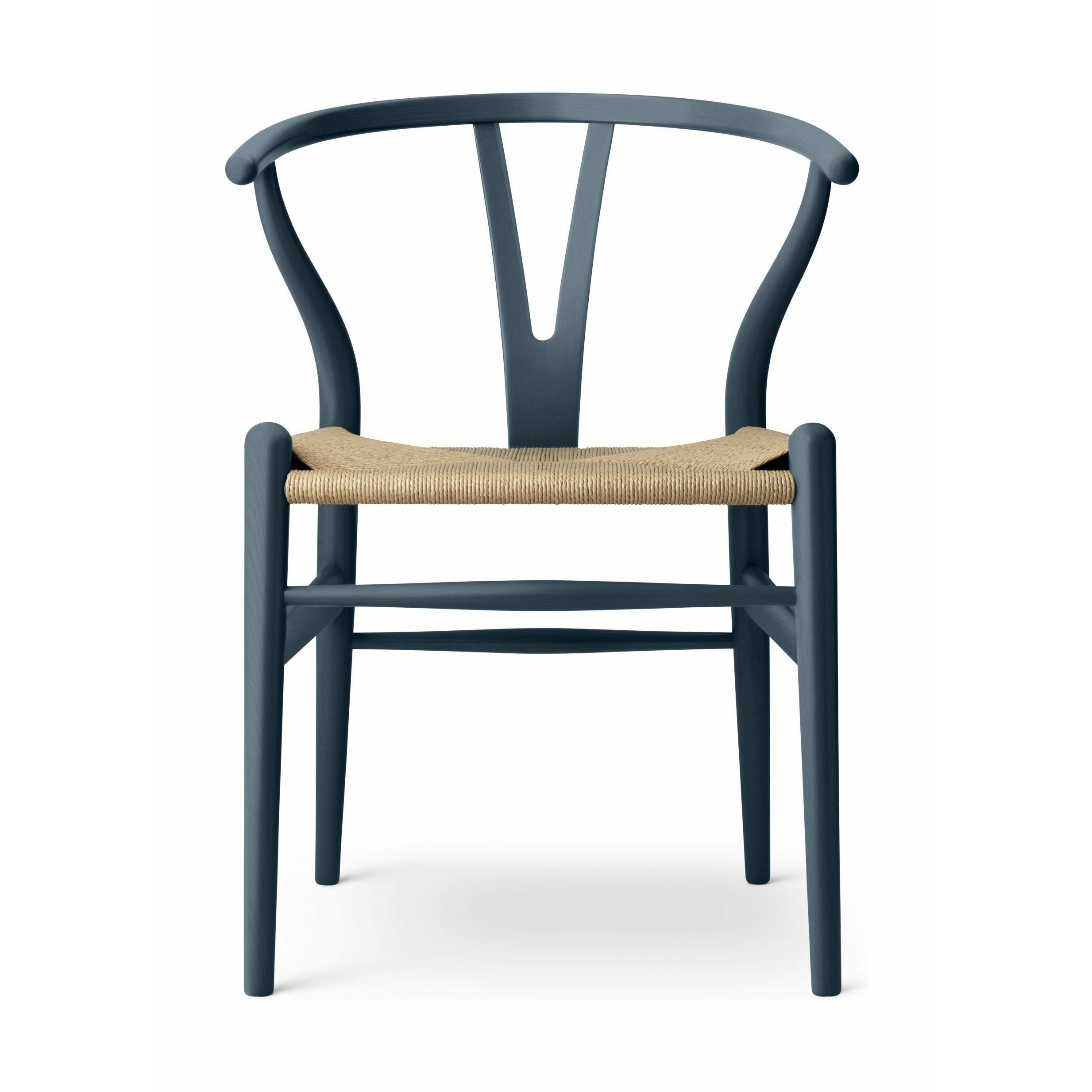 Carl Hansen Ch24 Wishbone Chair Oak, North Sea Blue/Natural Corded