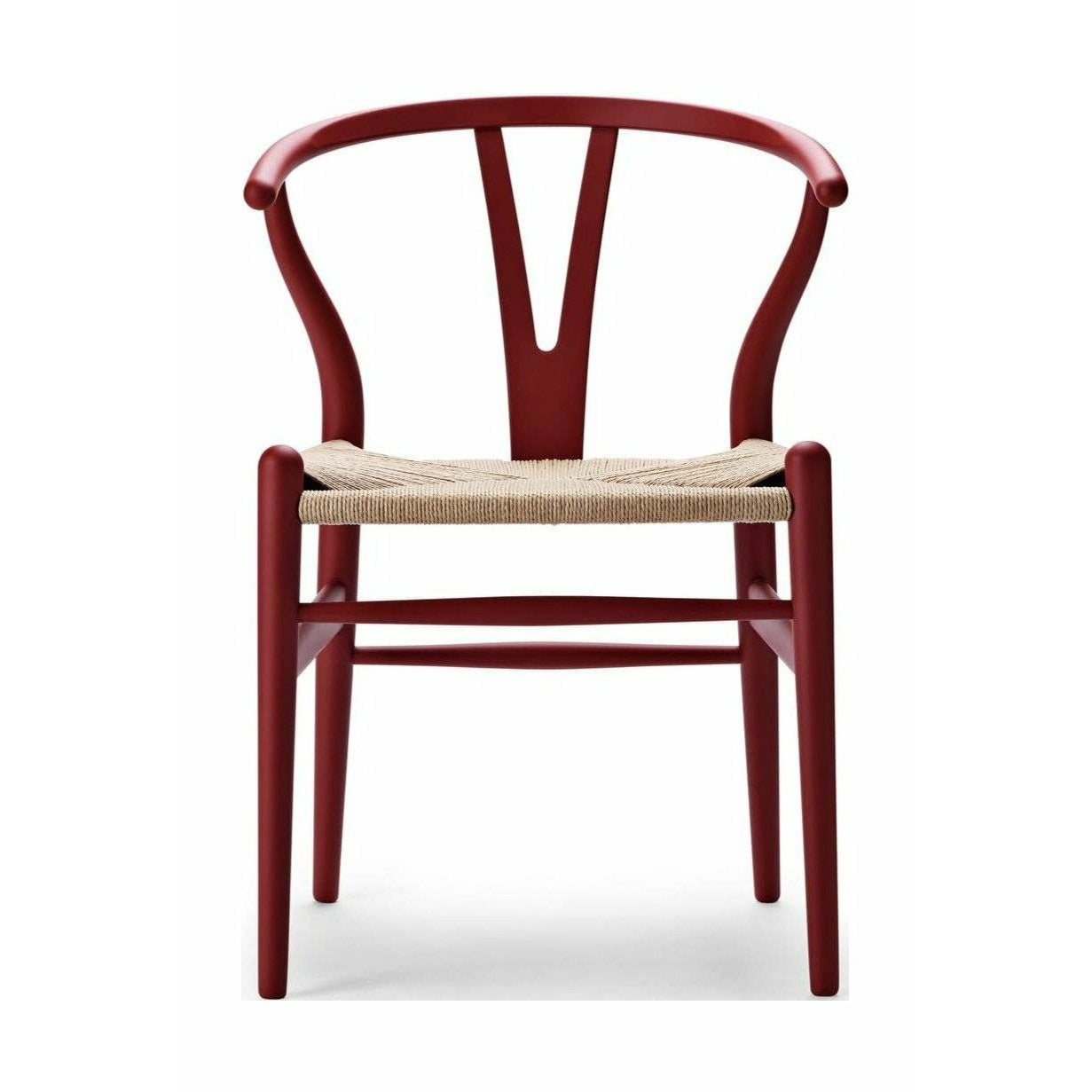 Carl Hansen CH24 Wishbone krzesło specjalne, edycja specjalna Beech, Soft Red