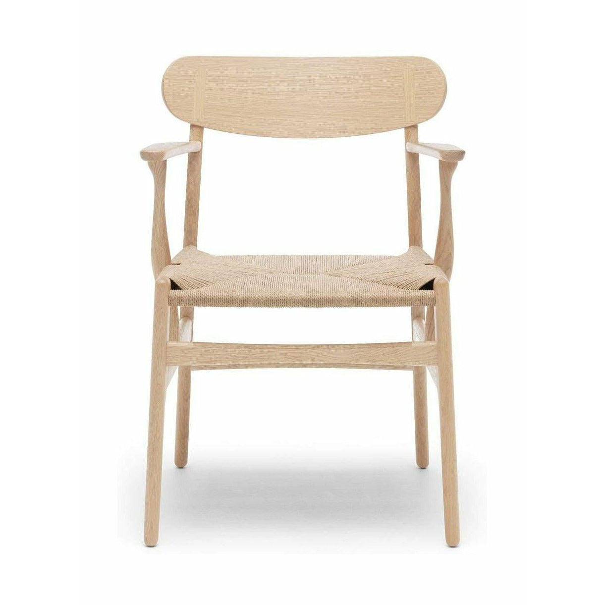 Krzesło Carl Hansen CH26, mydło dębowe/naturalny przewód