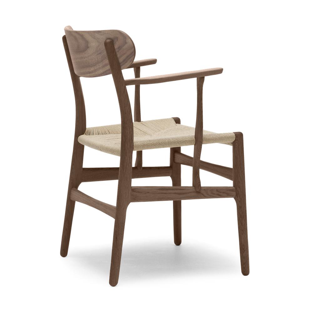 Carl Hansen CH26 krzesło naoliwione orzech/naturalny sznurek