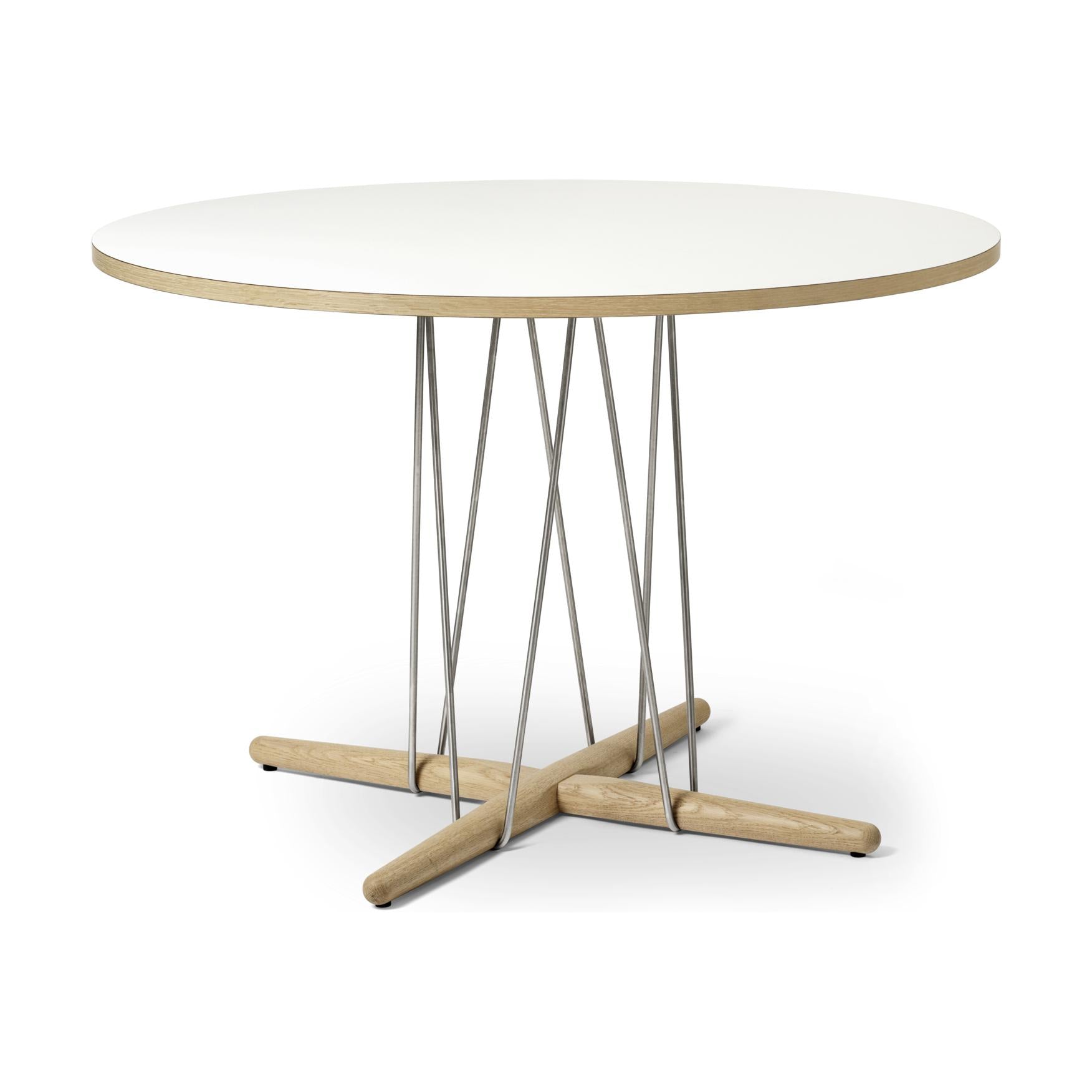 Carl Hansen E020 Embrace Table, biały dębowy dąb, Ø 110 cm