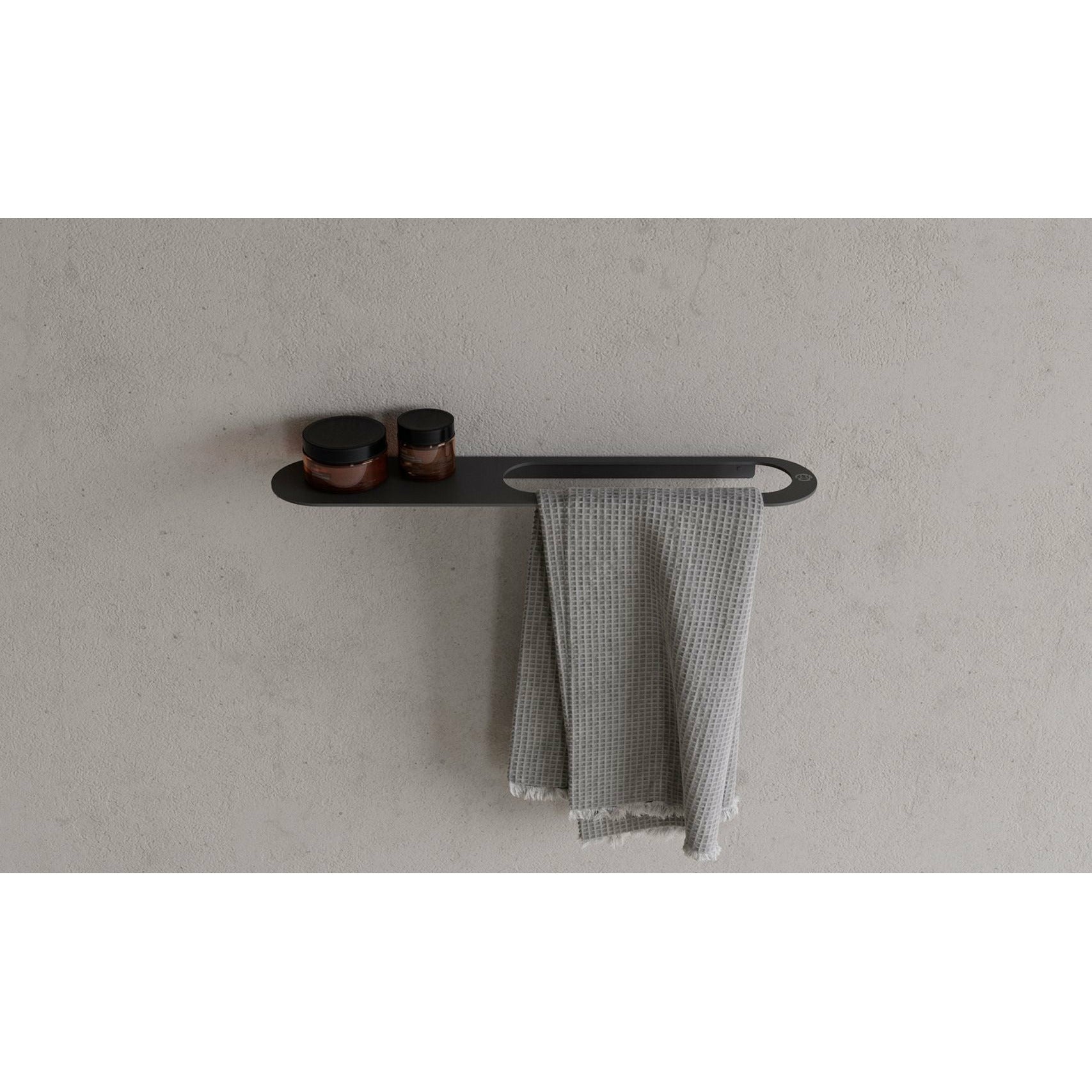 Kopenhaga Bath CB 100 Ręcznik z półką, czarny mat