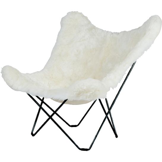 Krzesło motylowe Cuero Islande Mariposa, Shorn White/Black