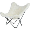 Krzesło motylowe Cuero Islande Mariposa, Shorn White/Black