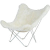 Krzesło motylowe Cuero Islande Mariposa, Shorn White/Chrome