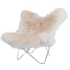 Krzesło motylowe Cuero Islande Mariposa, Wild White/Chrome