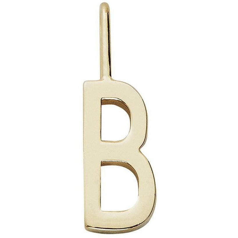 Listy projektowe Wisior liter A z 10 mm, złoto, b