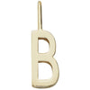 Listy projektowe litery wisior z 16 mm, złoto, b