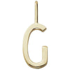Listy projektowe litery wisior z 16 mm, złoto, g