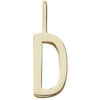 Listy projektowe litery wisior z 30 mm, złoto, d