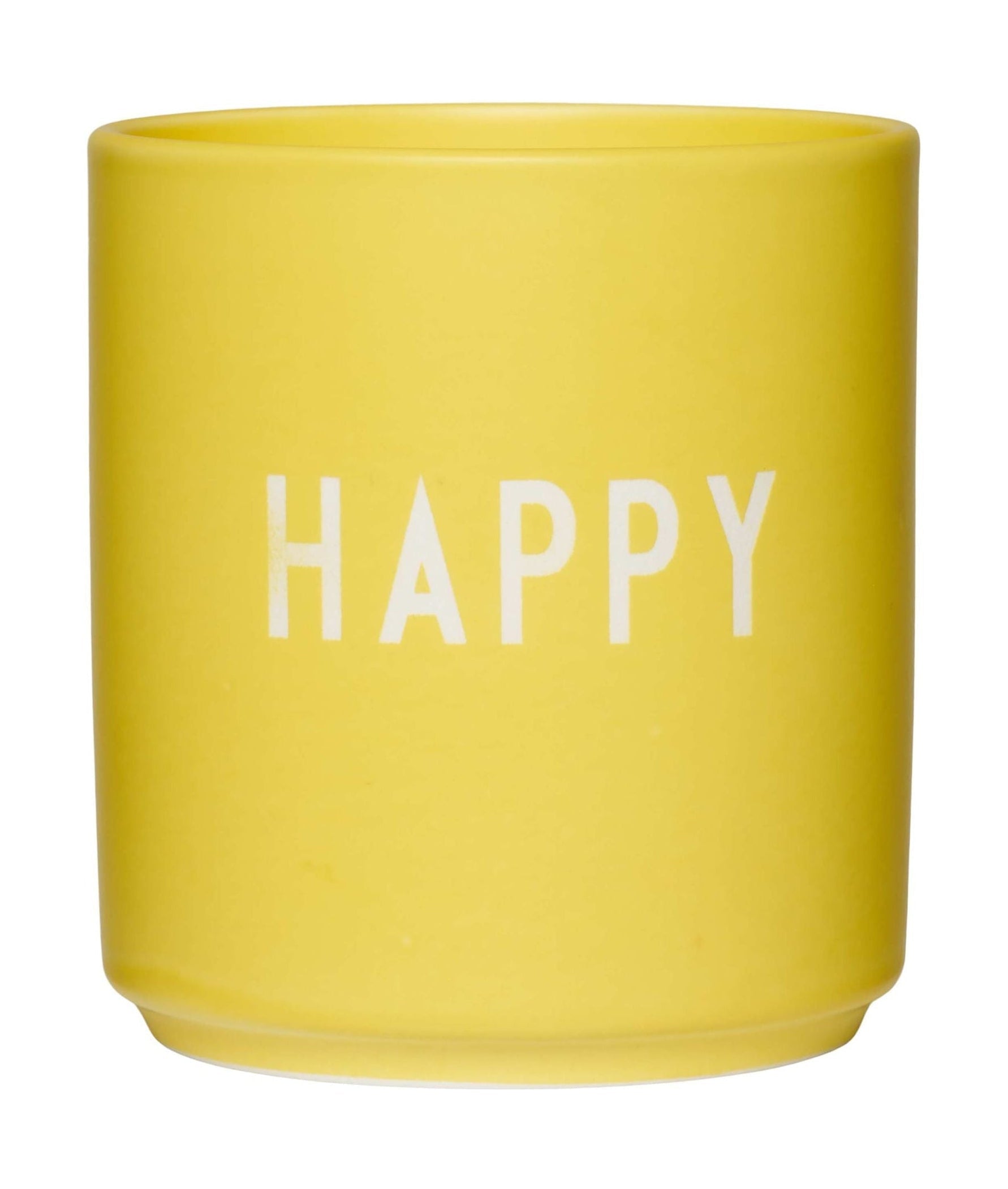 Design Letters Favorite Mug Happy, Yellow