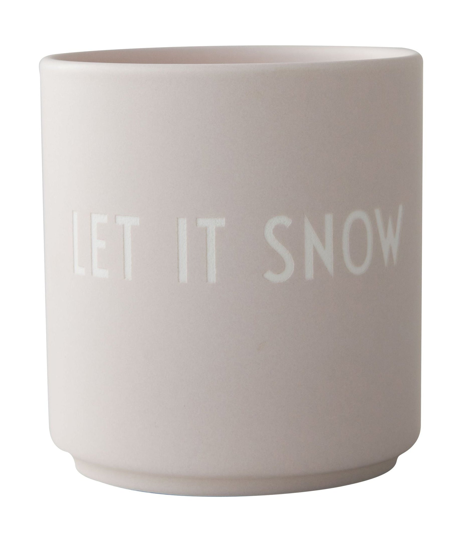 Ulubiony kubek listu Design Let It Snow, Pastel Beige