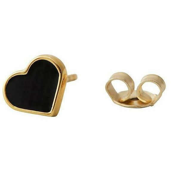 Projektowanie Emalii Earring Earring, czarny/złoty