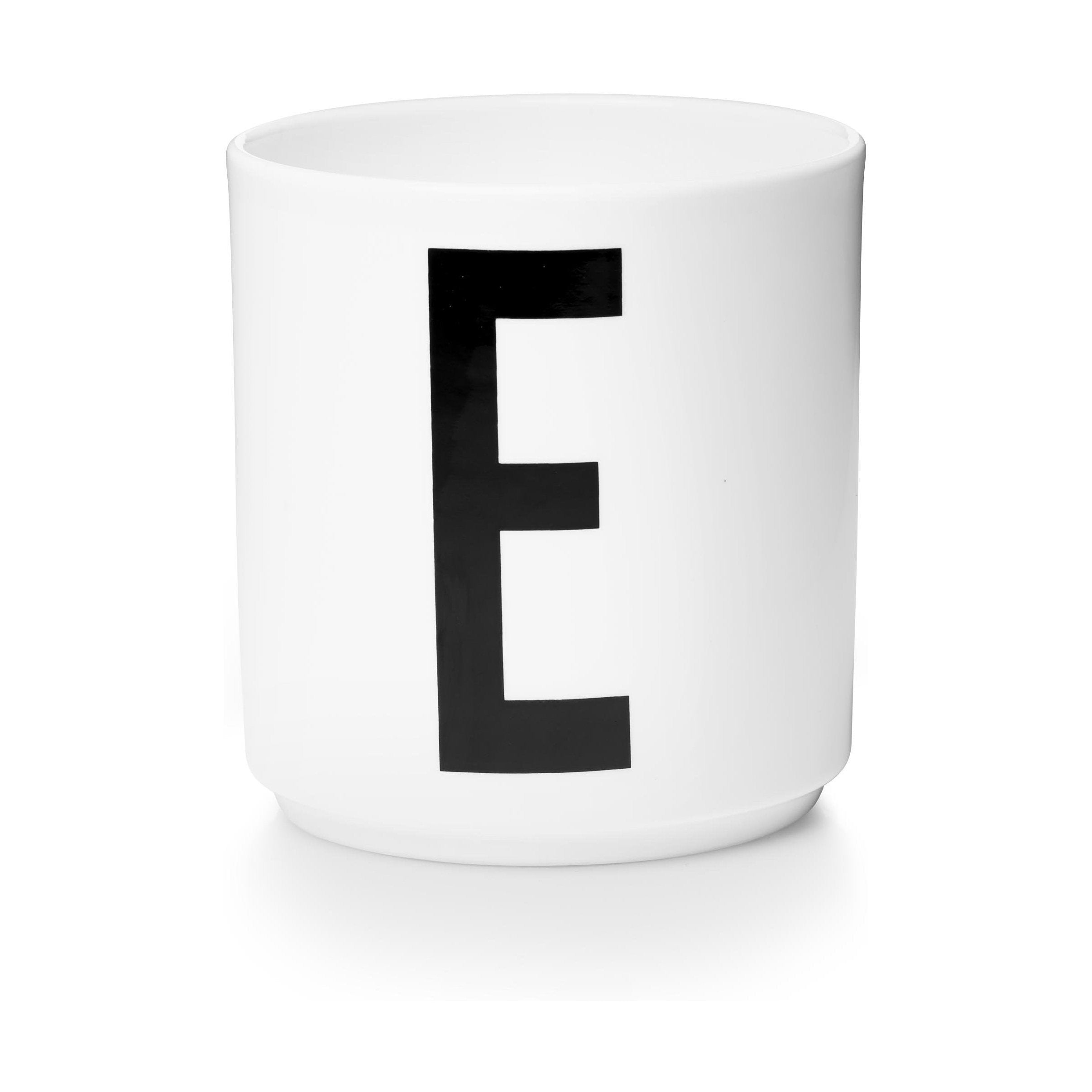 Listy projektowe osobisty porcelanowy kubek z, biały, e