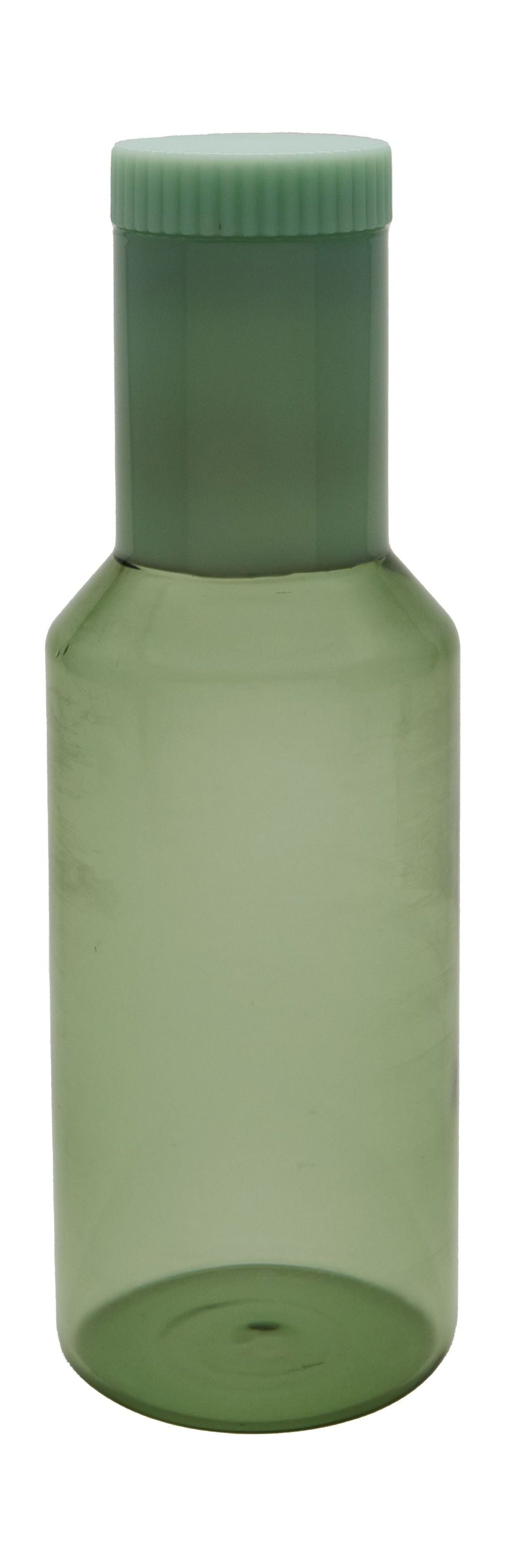 Design Letters Tube Carafe Made Of Glass, Green/Milky Green