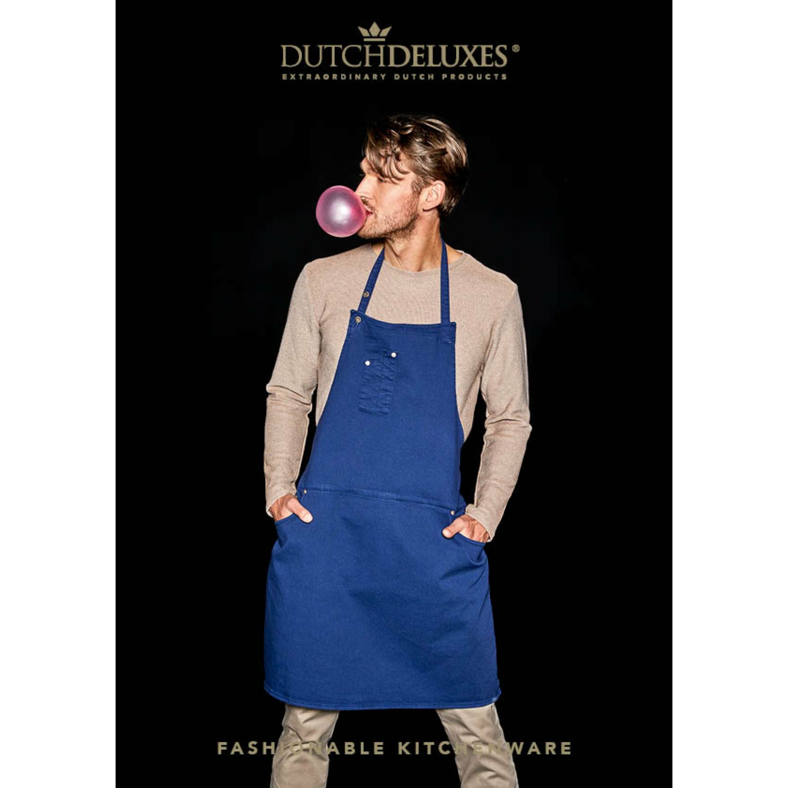 Dutchdeluxes Five Pocket Fartuch Fit, ciemnoniebieski