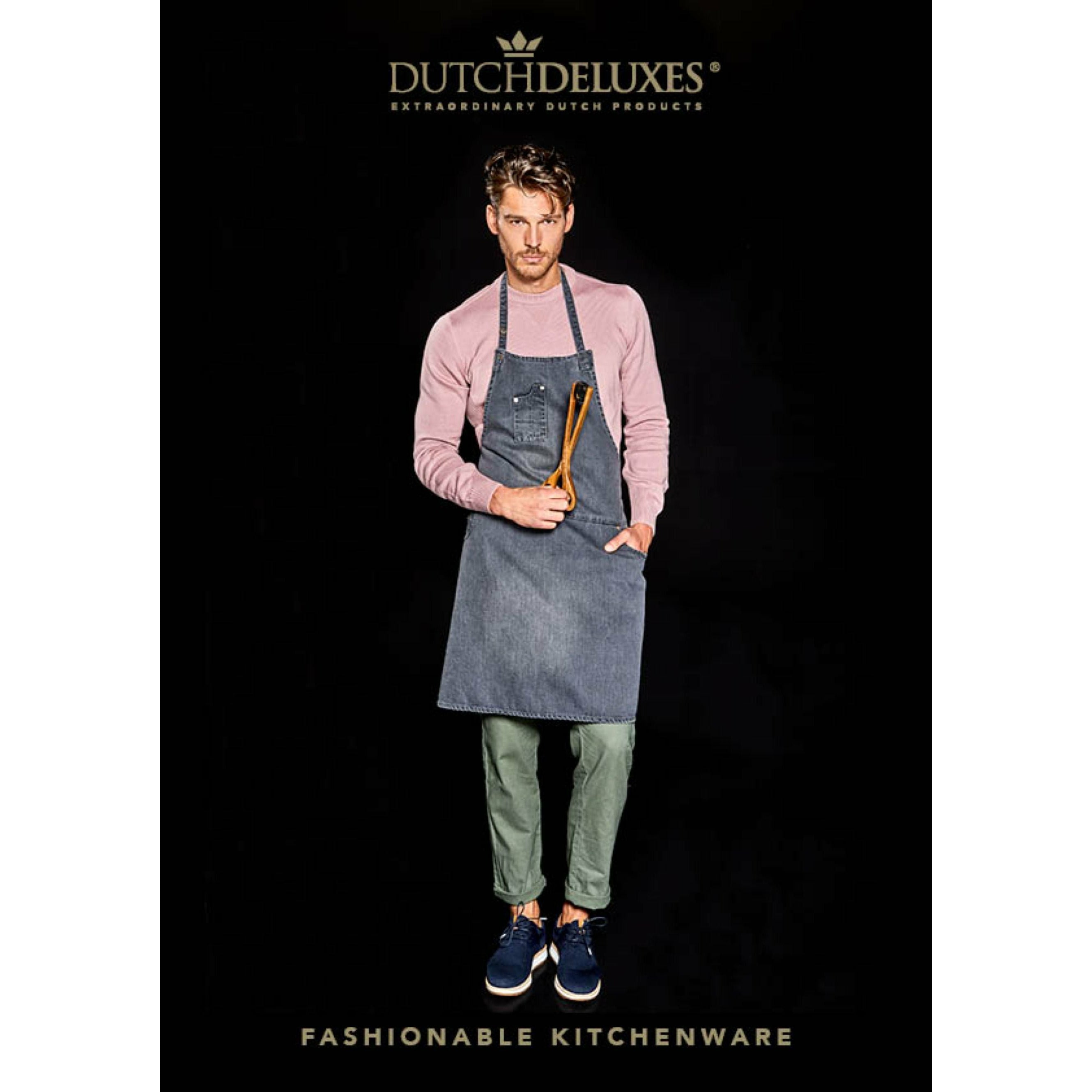 Dutchdeluxes Five Pocket Fartuch Fit, umyty szary