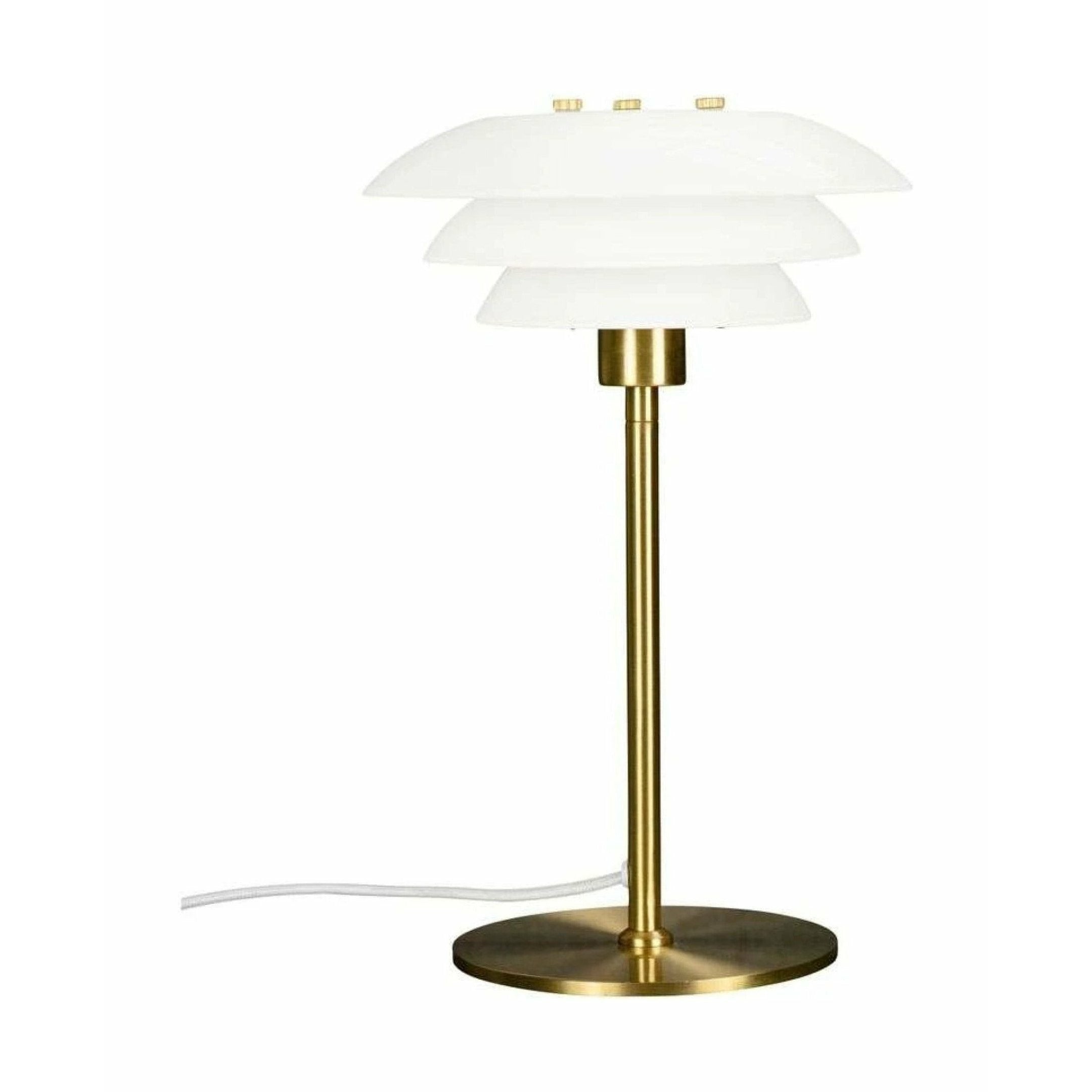 Lampa stołowa Dyberg Larsen DL20, opal/mosiądz