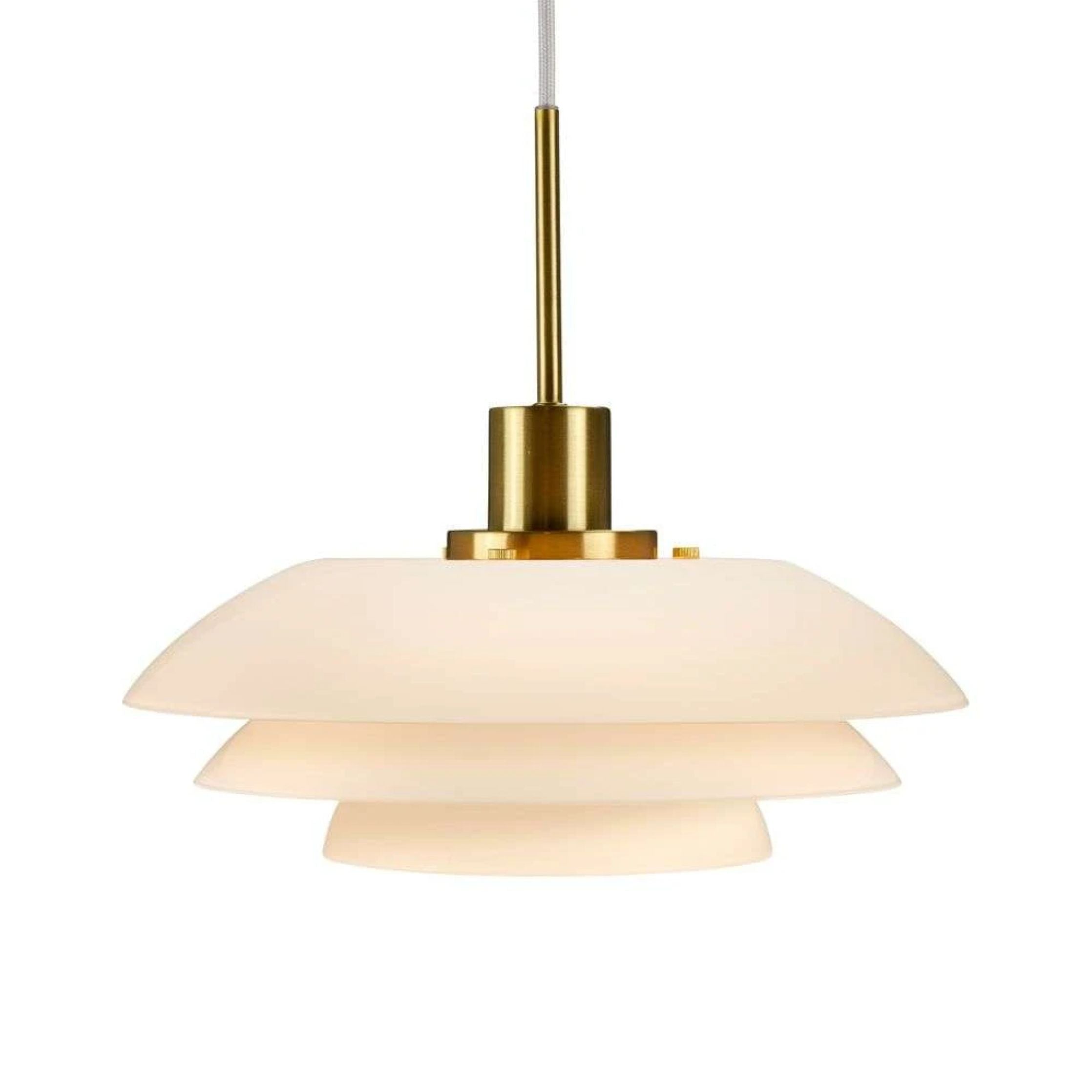 Dyberg Larsen Dl31 Pendant Lamp, Opal/Brass