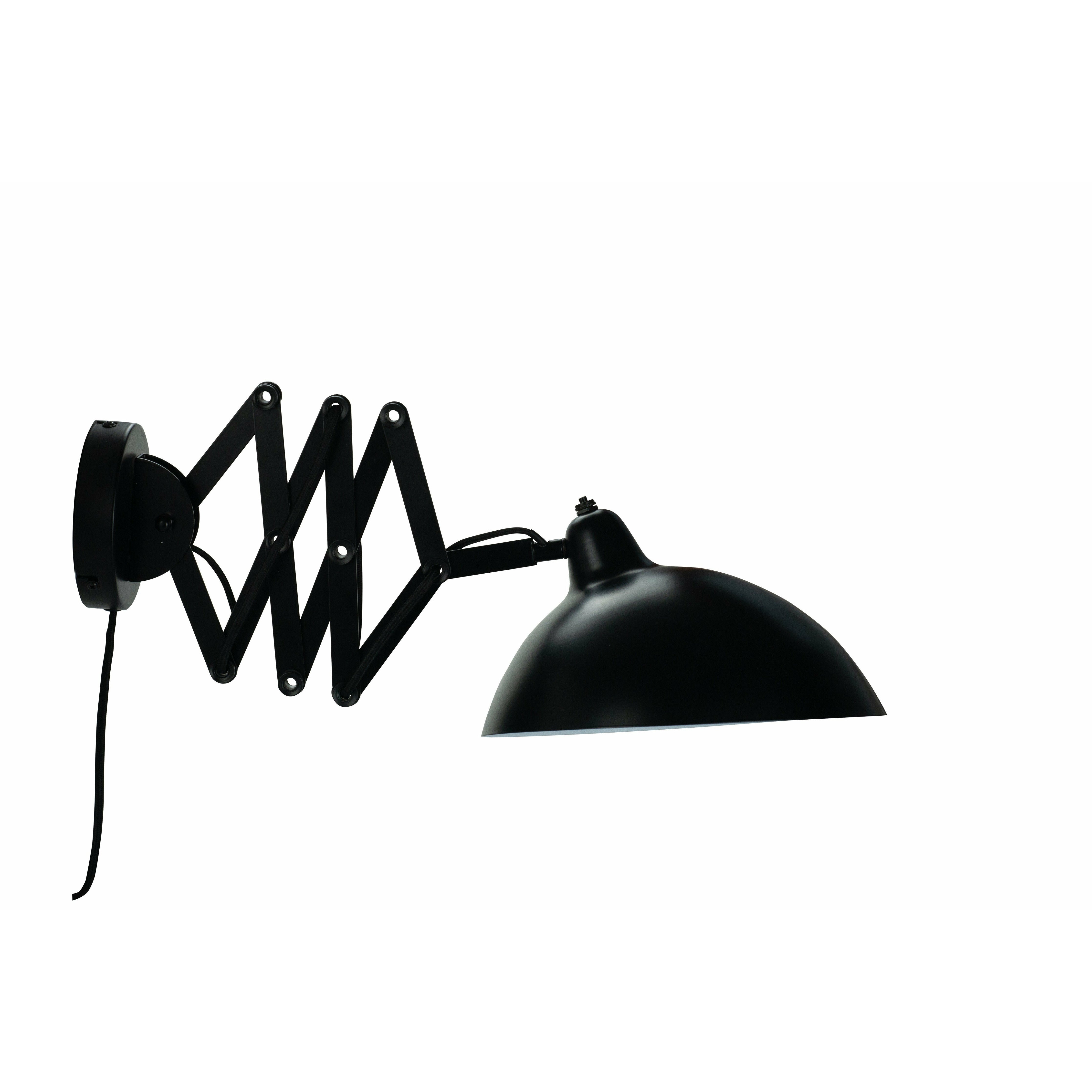 Lampa ścienna Dyberg Larsen Futura z rozszerzonym ramię nożycowej