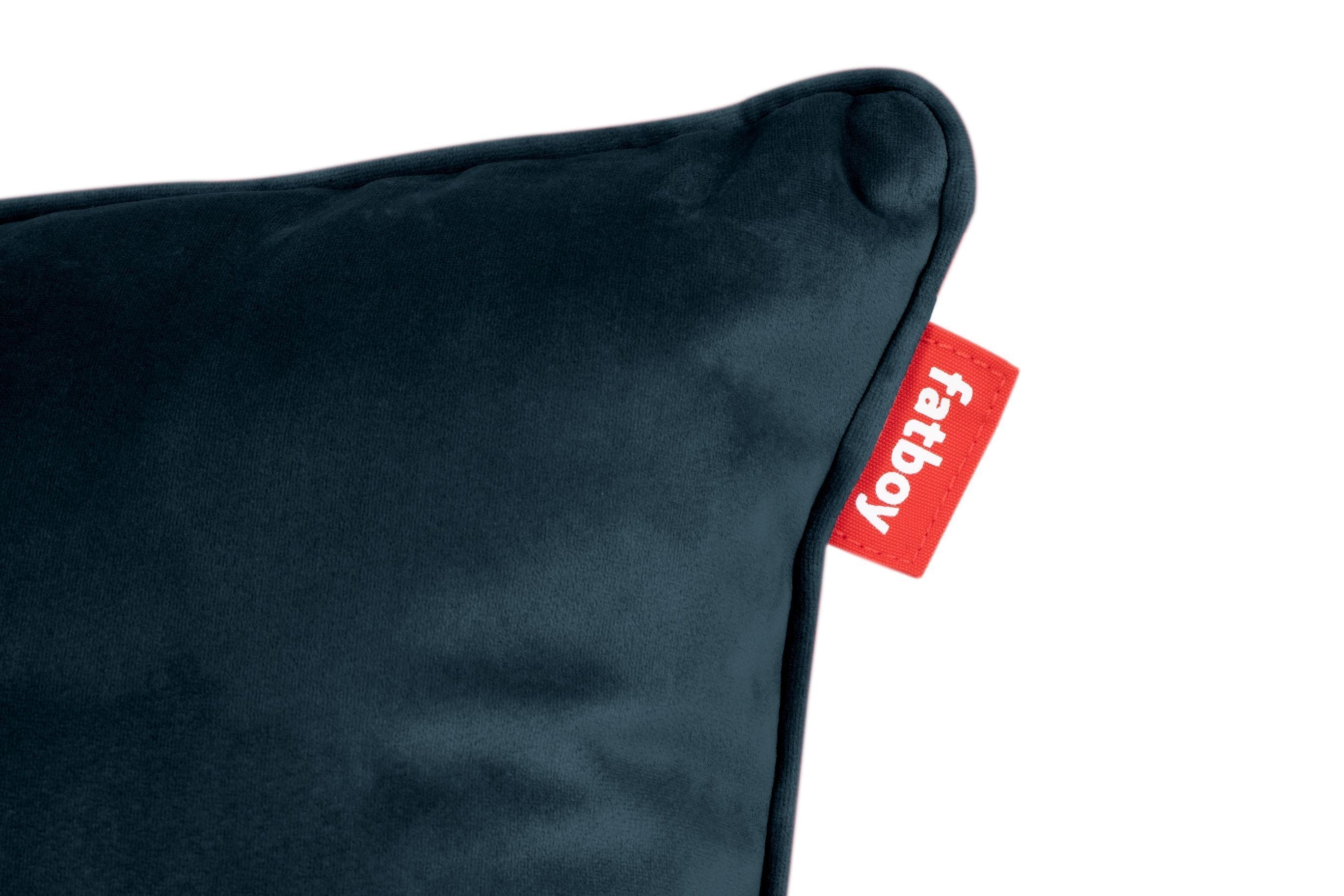 Fatboy Square Velvet Cushion Recycled 50x50 cm, ciemnoniebieski