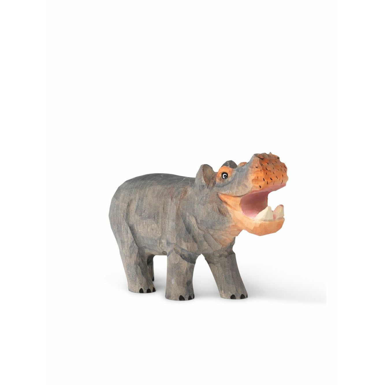 Rzeźbiona ręka dla zwierząt ferm, hipopotam
