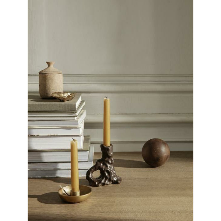 Ferm Living Ditto Candle Single, ciemnobrązowy