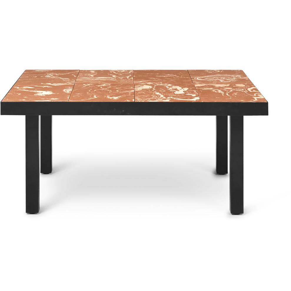 Ferm Living Flod Tiles Coffee Table, Terracotta/Black