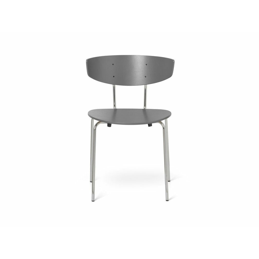 Krzesło Hermana Ferm, Chrome/Warm Grey