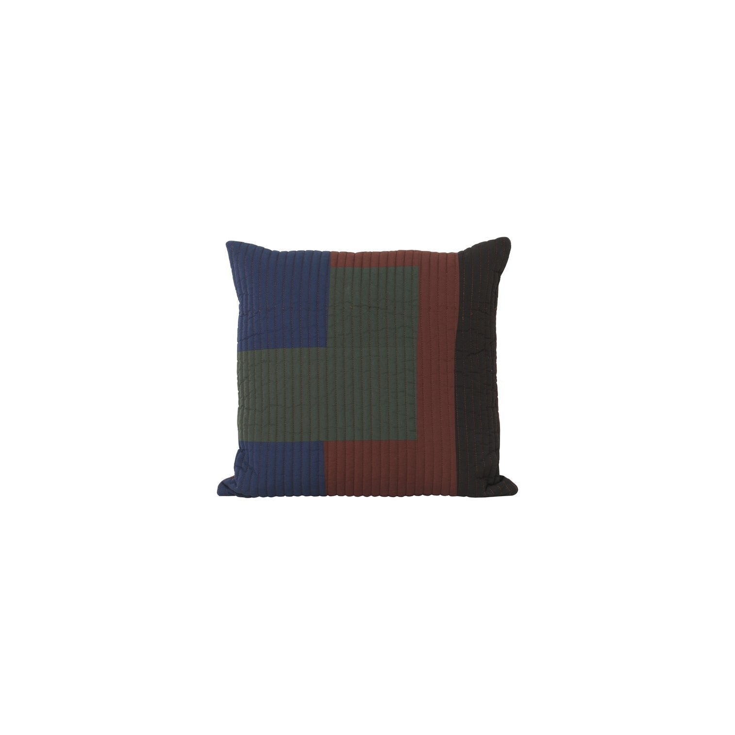 Ferm Living Shay Quilded Cushion Cinnamon Brown, 50x50 cm
