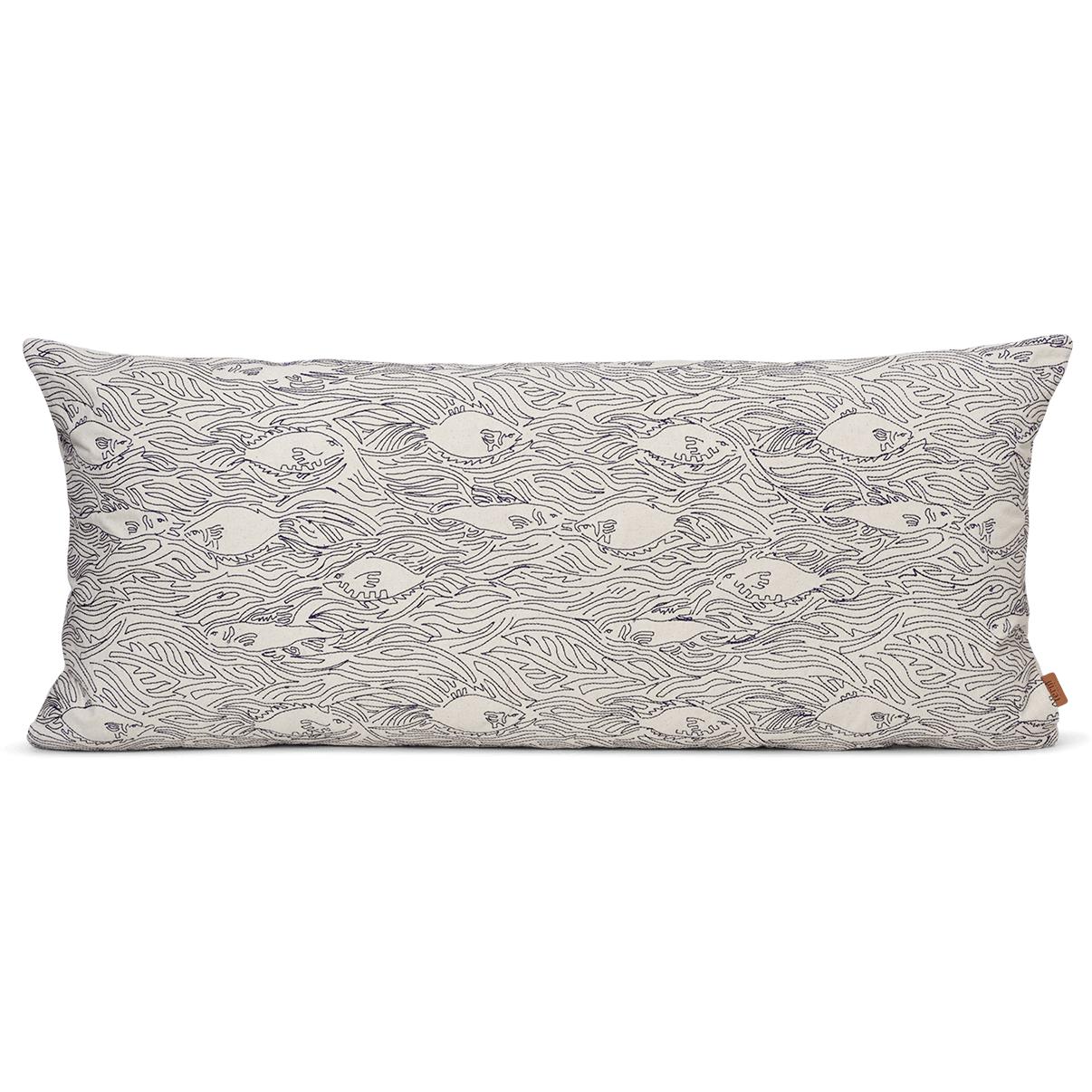 Ferm Living Stream Long Pillow, Off White