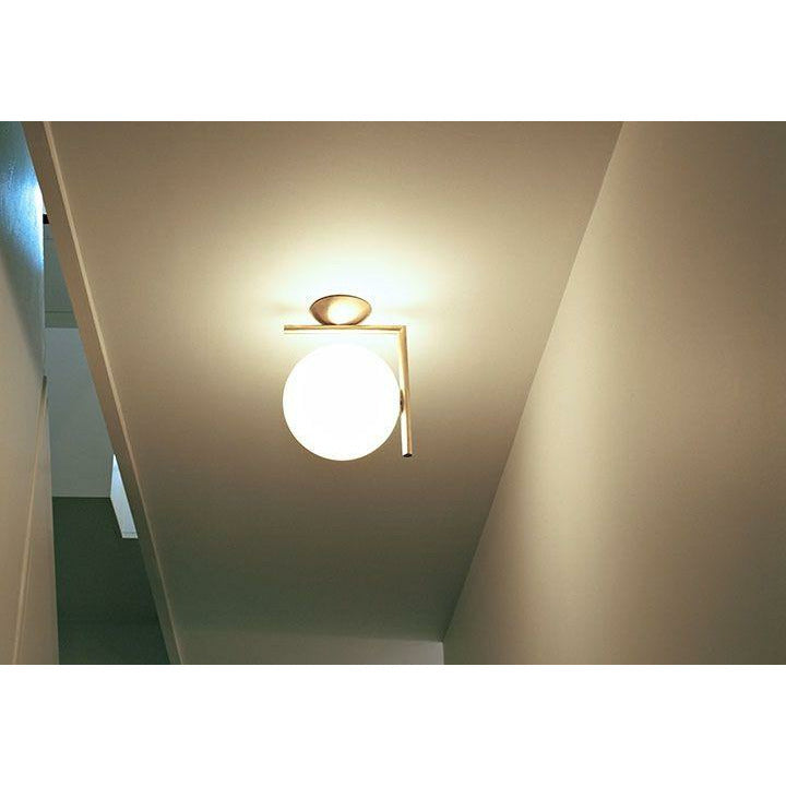 FLOS IC Light C/W1 lampa na ścianie/sufit, chrom