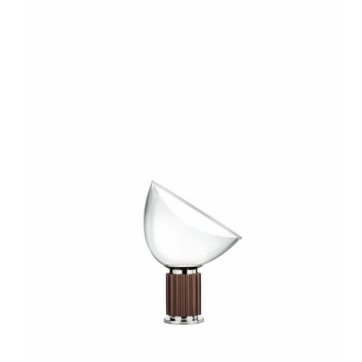 Flos taccia mała lampa stołowa szklana szklana mała, brązowa