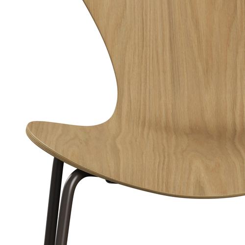 Fritz Hansen 3107 Krzesło niezapicerowane, brązowy brąz/dąb Natural