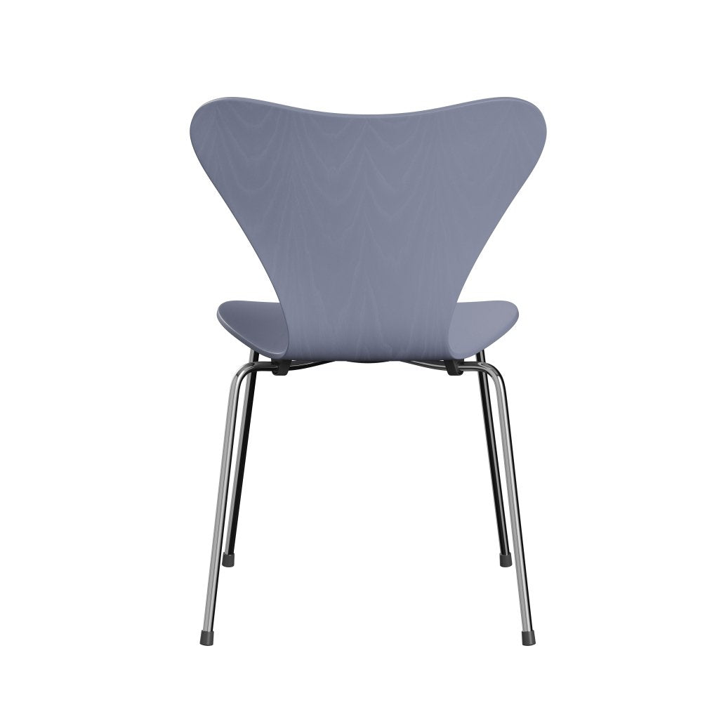 Fritz Hansen 3107 Krzesło niezapicerowane, chromowanie/barwiony popiołowy lawendowy niebieski