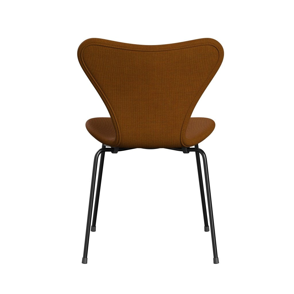 Fritz Hansen 3107 Chair Full Upholstery, Black/Canvas Dark Beige