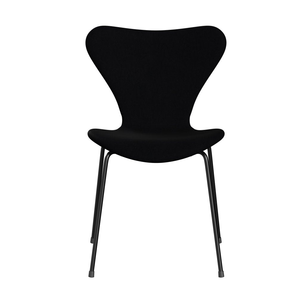 Fritz Hansen 3107 Krzesło pełna tapicerka, czarny/komfortowy czarny (C00050)