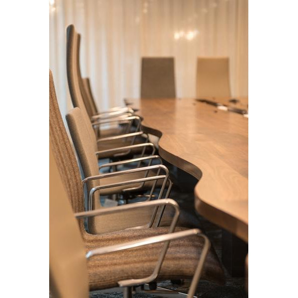 Fritz Hansen Oxford Classic Wysokość Regulowana skóra krzesła biurowego, środkowy tył