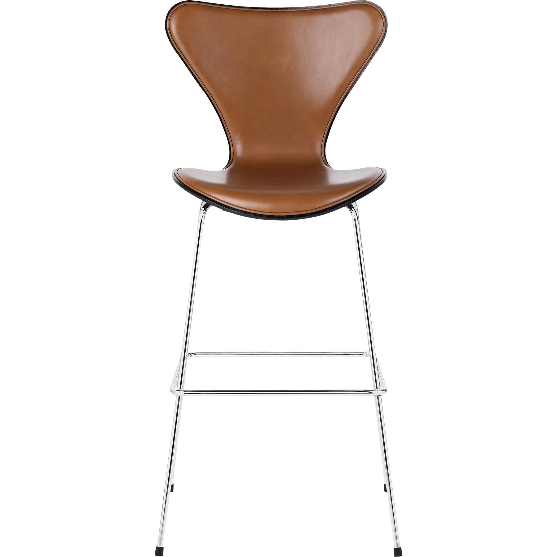 Fritz Hansen Serie 7 Bor krzesło przednie tapicerka skóra 76 cm, Extreme Walnut
