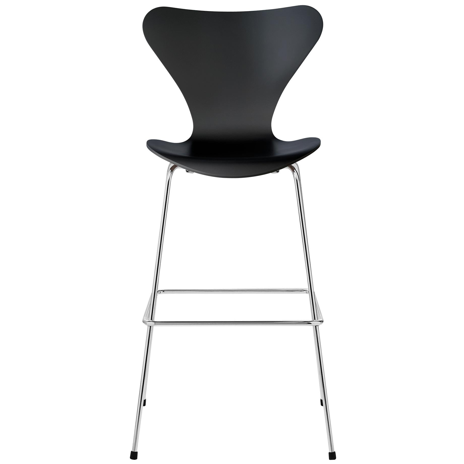 Fritz Hansen Serie 7 Bor krzesło w pełni lakierowane 76 cm, czarny